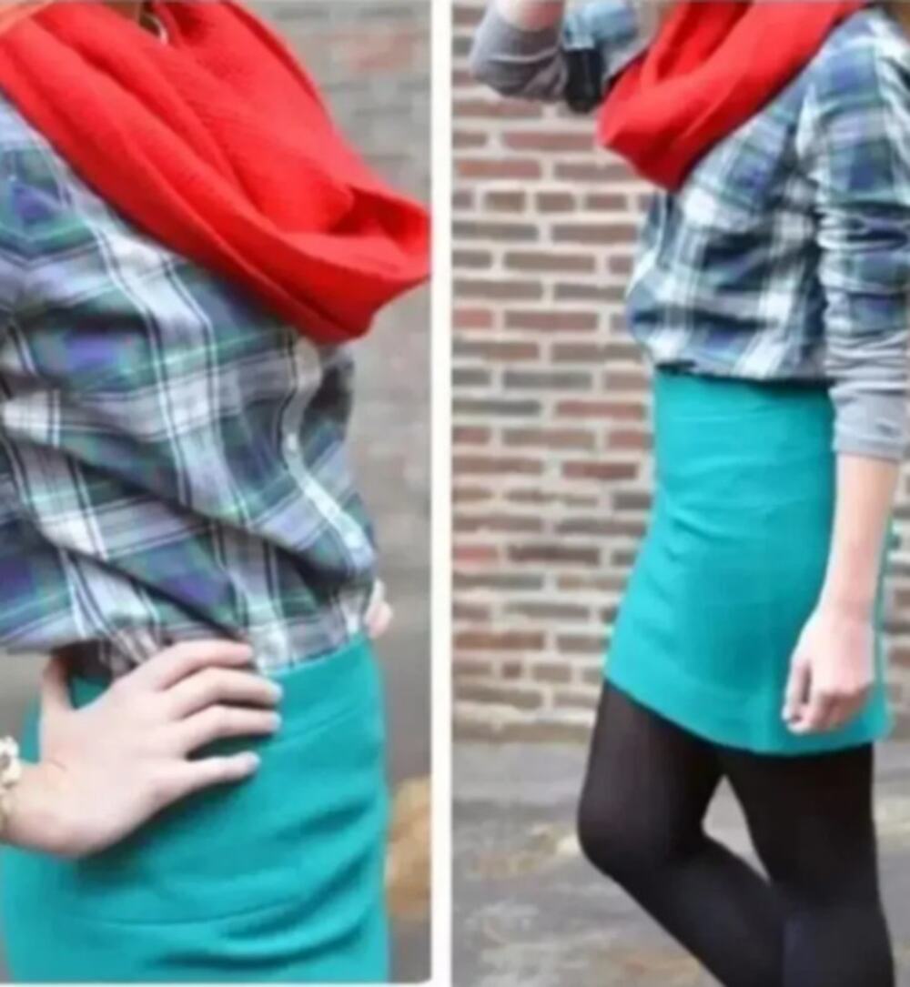 J. Crew Green Felted Wool Mini Skirt Size 10
